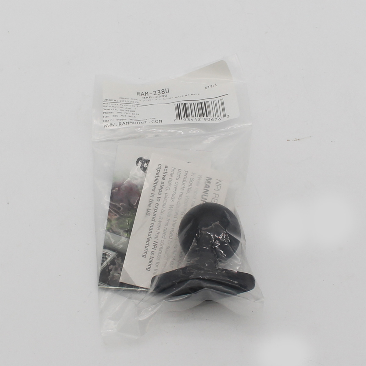 Ram Mount - Diamond Base with 1.5" Ball - Image 2